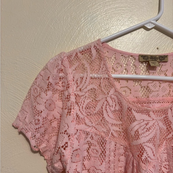 Nine West Blush Lace Blouse - Picture 6 of 8